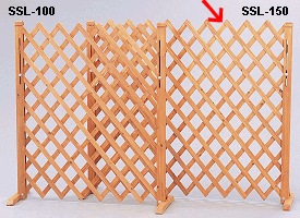 スタンド付伸縮ラティス