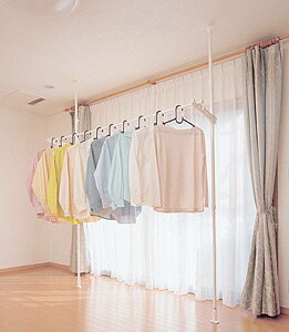 窓際を有効活用できます 窓枠物干し　MJ-270　ホワイト