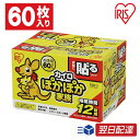 【あす楽】カイロ 貼る 60枚入り PKN-60HR 貼るカイロ 60枚入り 防寒 腰 脇 背中 冬 持ち運び 寒さ対策 あったか グッズ 衣服 服 冷え 使い捨てカイロ 使い捨て カイロ ぽかぽか家族 レギュラーサイズ アイリスオーヤマ アイリスカイロ 送料無料