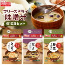 【10食セット】みそ汁 味噌汁 フリーズドライ すぐおいしい 味噌汁 味噌汁 みそしる ミソシル すぐおいしい フリーズドライ お味噌汁 おみそしる みそ汁 トン汁 豚汁 ぶたじる 茄子 なす ナス 野菜 やさい ヤサイ アイリスフーズ