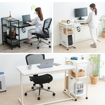 ★レビュー記載でおまけプレゼント★デスク 昇降デスク 幅120cm UDD-1200 + デスクサイドワゴン DSW-600 パソコンデスク pcデスク ゲーミングデスク テレワーク 在宅 昇降式デスク 作業机 リモートワーク オフィス ワークデスク アイリスオーヤマ