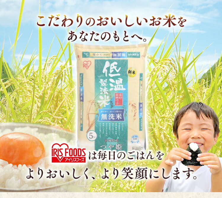 つや姫 無洗米 宮城県産つや姫 無洗米 5kg送料無料 無洗米 5kg 米 お米 5キロ つやひめ ツヤヒメ ツヤ姫 ご飯 時短 節水 ご飯 白米 お米 精米 アイリスオーヤマ 低温製法米 【令和2年産】