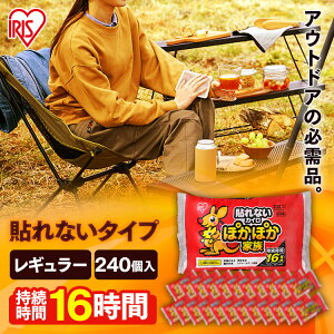 カイロ 貼らない 240枚入り PKN-10R 貼らないカイロ 10枚×24袋セット 防寒 腰 脇 背中 冬 持ち運び 寒さ対策 あったか グッズ 衣服 使い捨てカイロ 使い捨て カイロ ぽかぽか家族 レギュラー アイリスオーヤマ