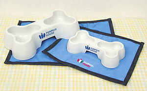 可愛い形と付属のマットが嬉しい！[NSD-2]お皿 骨型Mサイズ