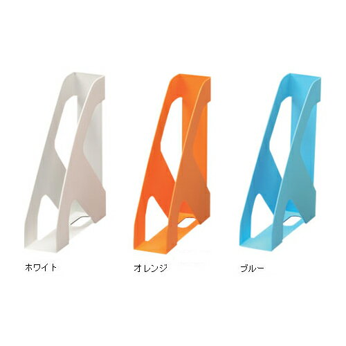 ファイルスタンド a4 オフィス 収納 ファイルスタンド FS-25ERホワイト・オレンジ・ブルー アイリスオーヤマ 一人暮らし