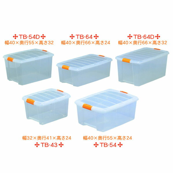 収納ボックス フタ付き 高い所ボックス TB-54 送料無料 高い所 衣類収納 幅40×奥行55×高さ24cm 収納ケース 衣類 収納 衣装ケース 蓋付き クローゼット 押入れ プラスチック アイリスオーヤマ