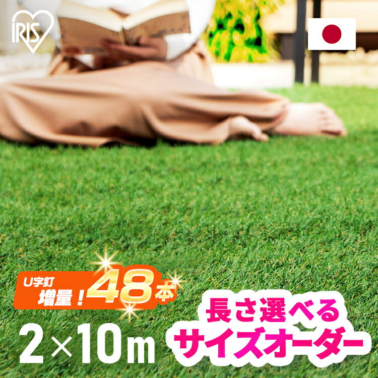 【1,000円OFFクーポン★8日10:59迄】人工芝 2m×10m アイリスオーヤマ 芝丈30mm 国産 ロール お庭 庭 芝生 ガーデン ガーデニング 簡単 ベランダ ペット リアル人工芝 人工芝マット マット ロールタイプ 人工芝ロール バルコニー IP-30210のサムネイル