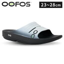 リカバリーサンダル ウーフォス スポーツサンダル Oofos OOF1600 Damen OOlala Slide Black/CloudWht 並行輸入品 うーふぉす疲労回復 衝撃吸収 軽量 スタイリッシュ 健康サンダル 特殊素材 シャワーサンダル ウーララ 23cm~28cm