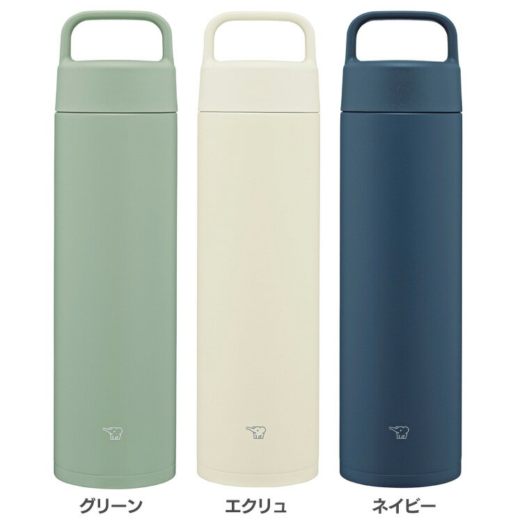 乐天商城 - 水筒 象印 シームレス 650ml ハンドル付 食洗機対応 持ち運び お手入れ 簡単 ステンレスボトル 保温 保冷 直飲み スポーツドリンク スポーツ 部活 大人 子供 会社 通勤 通学 マグボトル ステンレスマグ SM-RS65 *