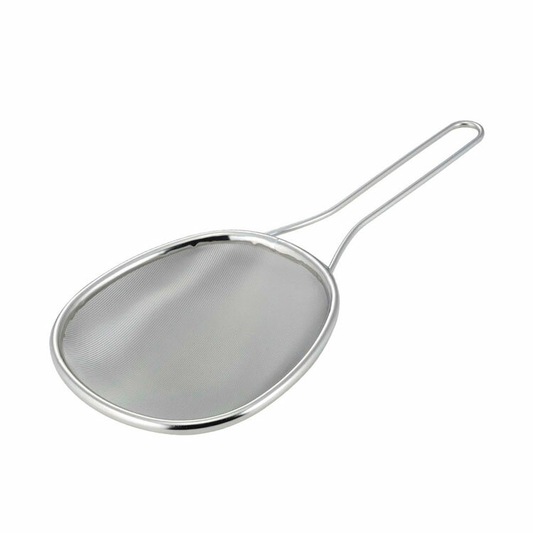 漉し器 だしとり 取っ手付き ママクック だし取りストレーナー 44007漉し器 だしとり 取っ手付き だしとりザル ステンレス ストレーナー コンパクト 網 すくう ざる みそ汁 茶碗蒸し 調理器具 下村企販 【B】