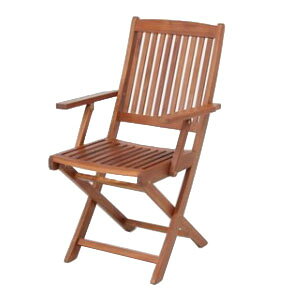 木製チェア フォールディングチェア 肘付 2脚セット #GC91JP 81058 木製椅子 木製イスガーデンファニチャー ガーデン チェア 2脚 木製 イス 椅...