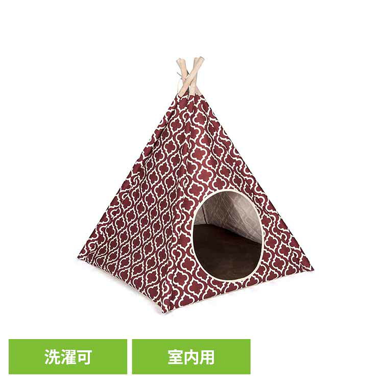 [最大400円クーポン]ティピーテント モロッカン ペット用テント ペット隠れ家 ペット用おもちゃ ペットお昼寝 ペット用インテリア ペット用家具 高品質 デザイン性 プレゼント ルークラン