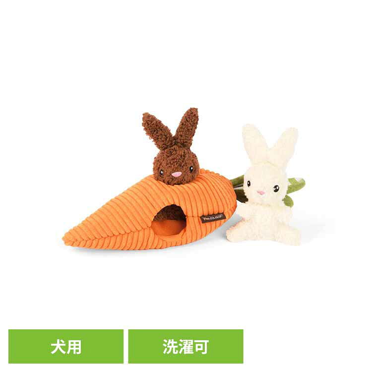 Rakuten - ピッピティホッピティ バニーズバロー 犬用おもちゃ ペット用おもちゃ 犬用ぬいぐるみ 室内遊び 丈夫なおもちゃ 可愛いおもちゃ 飼い主に喜ばれる プレゼント 高品質 デザイン性 ルークラン
