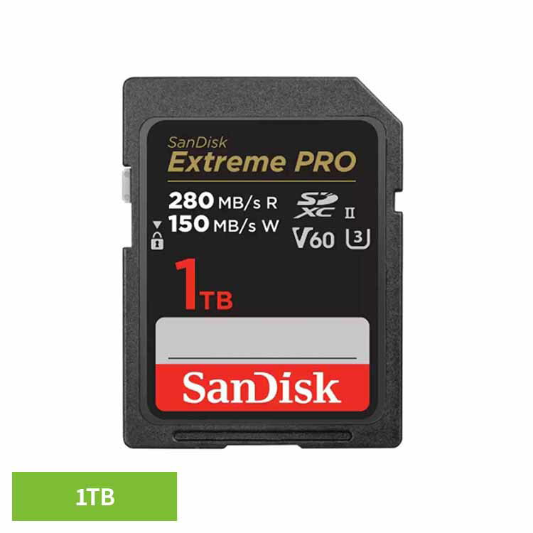 [最大400円OFFクーポン]SanDisk Extreme PRO UHS-II V60 1TB SDSDXEP-1T00-JNJIPSDカード 1TB sandisk サンディスク コンパクト 大容量 データ保存 高耐久 高画質 サンディスク