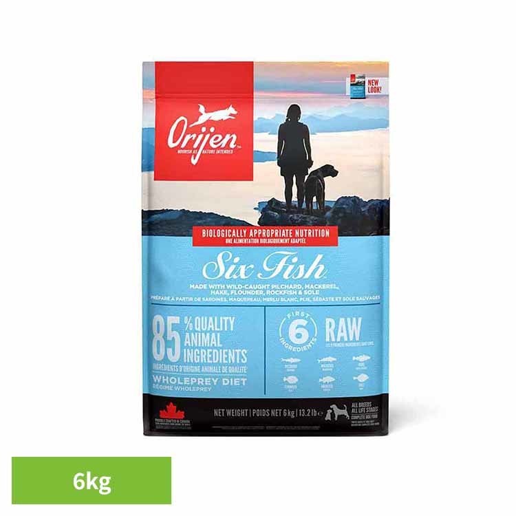 樂天商城 - オリジン シックスフィッシュ ドッグ 6KG オリジン ドッグフード プレミアムフード グレインフリー ORIJEN ナチュラル アレルギー おすすめ 無添加 ダイエット オリジン