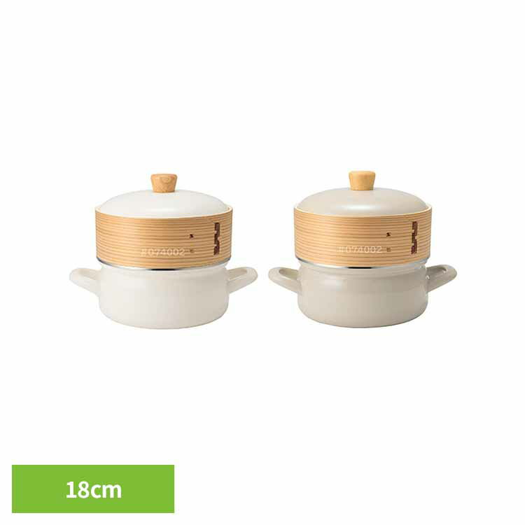 樂天商城 - せいろ 鍋 両手鍋 せいろ付き 18cm IH ガス メッシュシート 蓋付き せいろ蒸し器 ホーロー鍋 両手 せいろ蒸し 蒸し器 蒸篭 蒸籠蒸し 蒸し料理 琺瑯 一人暮らし 新生活 富士ホーロー せいろ付きホーロー鍋 SER-18W * 【B】