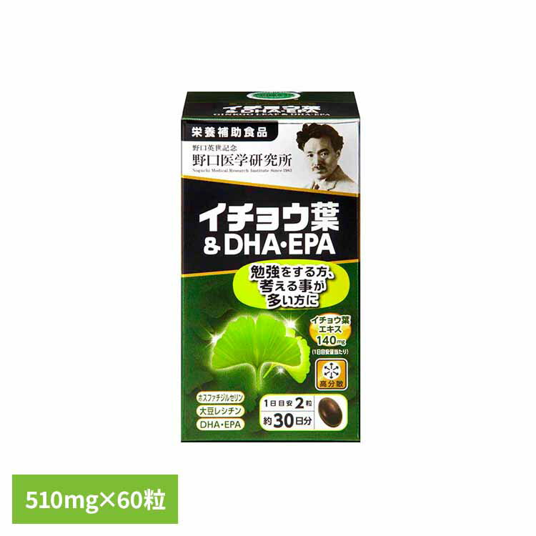 イチョウ葉＆DHA60T（510mg×60粒） サプリ イチョウ DHA EPA カプセル 【B】