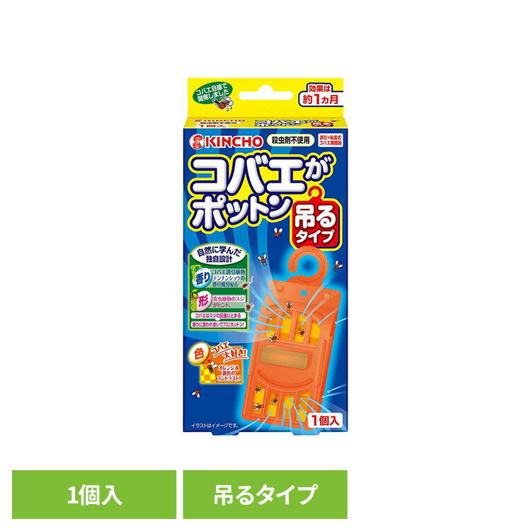 Rakuten - コバエがポットン 吊るタイプ 1個入 95897キッチン 生ゴミ 三角コーナー 観葉植物 排水口 夏 対策 清潔 発生源 捕獲 コバエがポットン