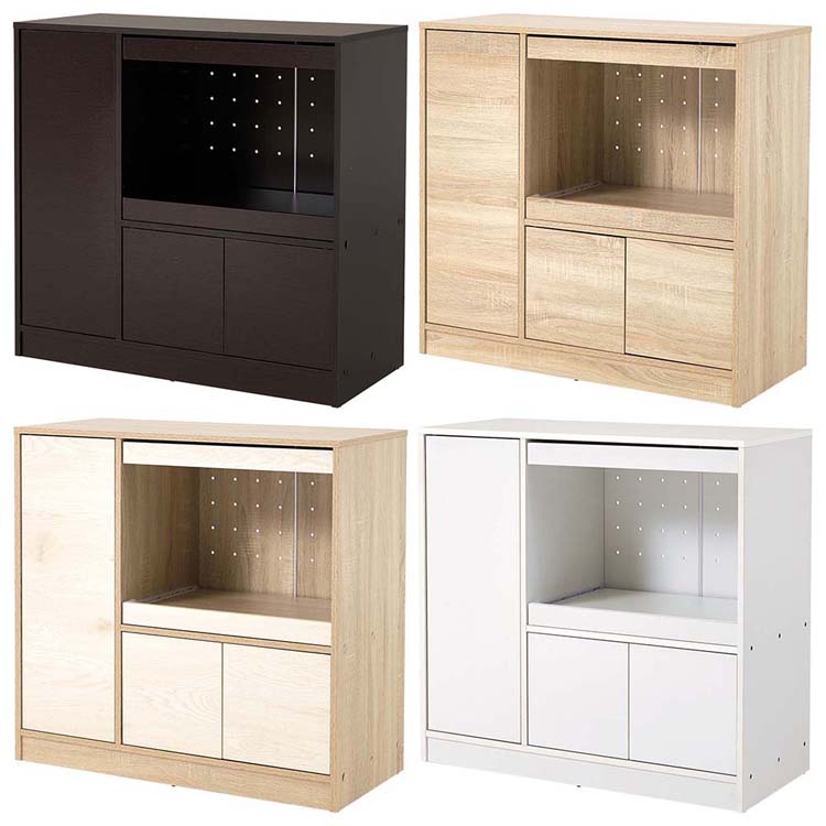 すっきりとしたフラットなデザインで調理家電をまとめて置けるワイドタイプ。配膳の時に便利なスライド式のちょい置きテーブル付き。（2人で90分の組立てが必要）※配送不可地域：一部山岳地帯・沖縄県・離島★お客様組立★●商品サイズ（cm）幅約87.5×奥行約40×高さ約83●商品重量約30kg●材質主材：プリント紙化粧パーティクルボード天板・スライド部：合成樹脂化粧パーティクルボード（メラミン樹脂）●組立の有無有●組立時間90分※沖縄・離島配送不可本商品はメーカーより直接お届けするため、ご注文後のキャンセル・返品・内容変更は承れません。（検索用：キッチンカウンター キッチン収納 レンジ台 スライドテーブル メラミン天板 食器収納 収納棚 コンパクト 1人暮らし おしゃれ 4934257354523 4934257354516 4934257354509 4934257354493）最強翌日配送対象商品に関するご案内 最強翌日配送対象商品・対象地域に該当する場合は最強翌日配送マークがご注文カゴ近くに表示されます。 最強翌日配送可能なお支払方法は【クレジットカード、代金引換、全額ポイント支払い】のみとなります。 下記の場合は最強翌日配送対象外となります。 ・15点以上ご購入いただいた場合 ・時間指定がある場合 ・ご注文時備考欄にご記入がある場合 ・決済処理にお時間を頂戴する場合 ・郵便番号や住所に誤りがある場合 ・最強翌日配送対象外の商品とご一緒にご注文いただいた場合 ・お届け先住所文字数が40文字以上の場合