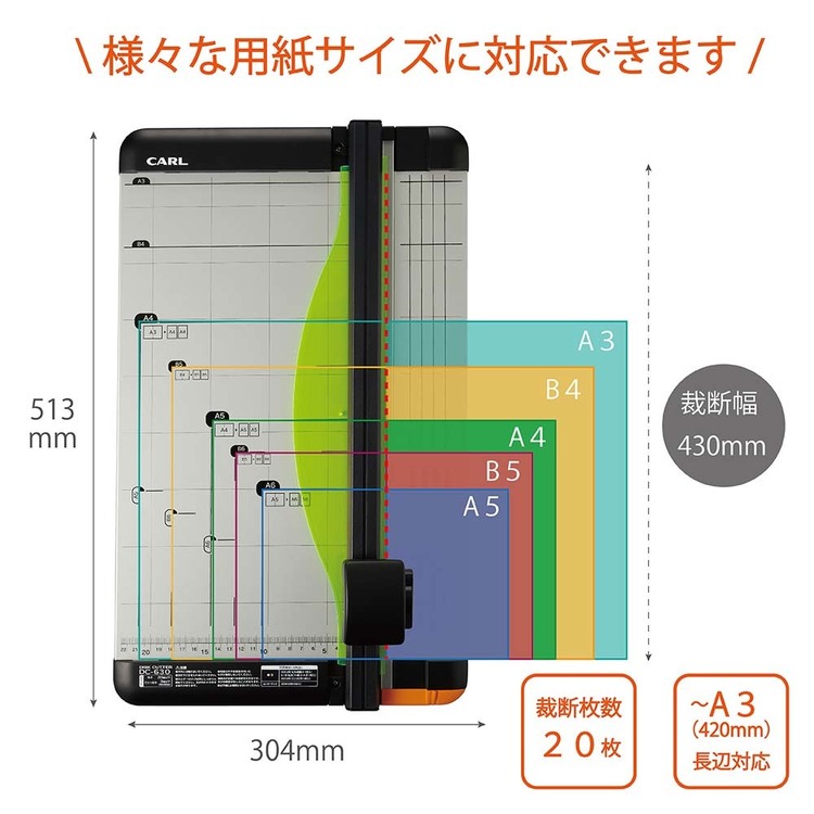 ディスクカッター A3 20枚 DC-630カール事務器 ディスクカッター 裁断 カッター