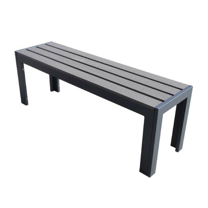 人工木ベンチ120 ダークブラウン 送料無料 ガーデンファニチャー ガーデン ガーデニング エクステリア 旭興進 【TD】 【代引不可】