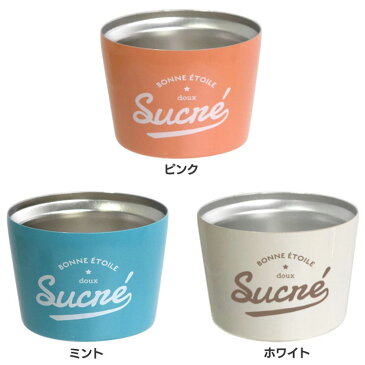 14〜15日★ポイント5倍★ボンエトワール ステンレスサーモミニカップ 256608マグカップ コップ 保冷 保温 ランチ サブヒロモリ ピンク ミント ホワイト【D】【B】