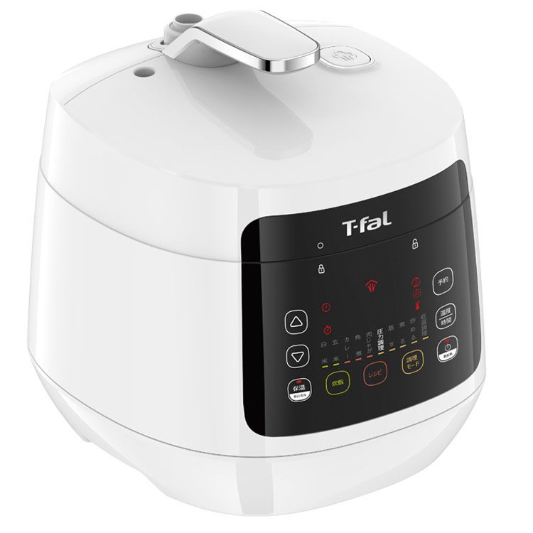 《ポイント5倍》T-fal ラクラ・クッカー コンパクト電気圧力鍋 ホワイト CY3501JP送料無料 T-fal 電気圧力鍋 コンパクト 時短 二人暮らし 一人暮らし レシピ付き 話題の家電 便利家電 新生活 【D】