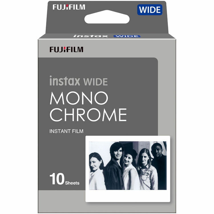 ワイドフイルム INSTAX WIDE MONOCHROME WW1 16564101富士フイルム チェキ フイルム ワイドフイルム チェキ用フイルム チェキワイド用フイルム チェキ用フィルム チェキワイド用フィルム モノクローム モノクロ 