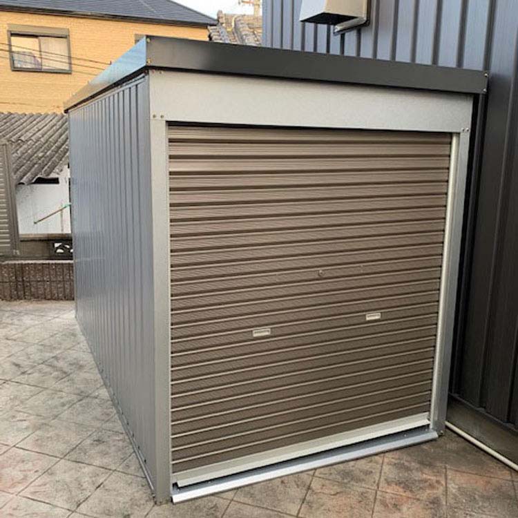 ＼P5倍!～27日9:59／【企業様限定】多目的万能物置 シャッター付 DMG-14送料無料 屋外物置 屋外 物置 物置き ガレージ 自転車置き場 シャッター付き シャッター DMG-14/DMG-14H 【TD】 【代引不可】