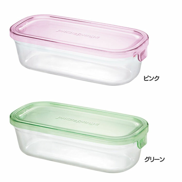 保存容器 iwaki 耐熱ガラス キッチン用品 パック＆レンジ 角型500ml KC3246N−P保存容器 耐熱ガラス イワキ 耐熱 ガラス 保存 容器 いわき ふた レンジ iwaki ピンク グリーン