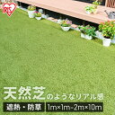 人工芝 アイリスオーヤマ 芝生 リアル人工芝 1m×1m〜2m×10m ロールタイプ 防草シート 一体型 メンテナンス不要 リアル 遮熱 雑草防止 ベランダ 庭...