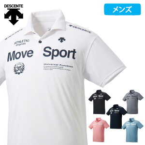 デサント Move Sport メンズ ポロシャツ 半袖 ポロ シャツ ドライ 吸汗 速乾 サンスクリーン 春夏 DMMRJA70