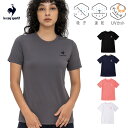 ルコック スポルティフ レディース Tシャツ 半袖 ドライ 速乾 吸汗 無地 ワンポイント シンプル サステナブル 春夏 モデル
