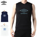 アンブロ メンズ ノースリーブ タンクトップ プラクティス シャツ ドライ 吸汗 速乾 ビッグロゴ umbro サッカー フットボール フットサル UUUTJA...