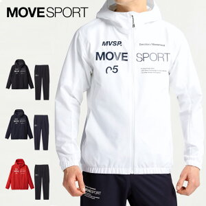 デサント MOVESPORT ムーブスポーツ メンズ ジャージ 上下 セット エアリートランスファー スパンライク オーセンティックロゴ フルジップフーディー ストレッチ はっ水 2024 春夏 NEW 新作 MVSP おしゃれ ブランド DMMXJF10 DMMXJG10