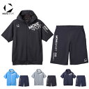 MOVESPORT デサント ムーブスポーツ メンズ 半袖 ジャージ 上下 セット SUNSCREEN TAIKYU 杢 フーディー フルジップ ハーフ パンツ...