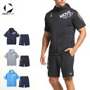 MOVESPORT デサント ムーブスポーツ メンズ 半袖 ジャージ 上下 セット SUNSCREEN TAIKYU 杢 フーディー フルジップ ハーフ パンツ...