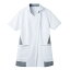 ナース ジャケット MJAL-1802 チュニック 半袖 制菌 制電 吸汗 ナースウェア 医療 白衣 看護 サーヴォ