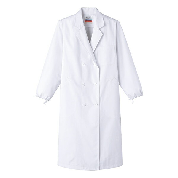 ドクターコート MR125 レディース ダブル 長袖 制菌 白衣 医療 診察衣 クリニック 病院 メディカル サーヴォ