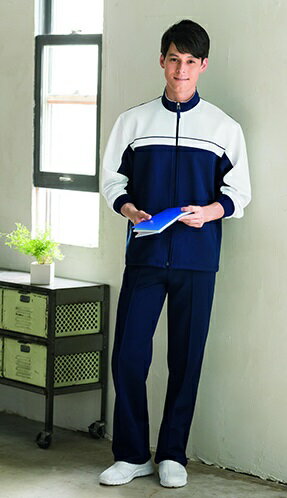 ジャケット 241-31 ジャージ 男女兼用 長袖 制菌 吸汗 医療 ケア 看護 介護 KAZEN MEDICAL