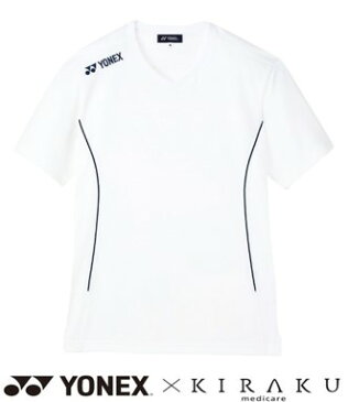 YONEX×KIRAKU Tシャツ 介護 吸汗速乾スポーツタイプケアウェア 男女兼用 半袖 CARE&COMFORT トンボ CY700