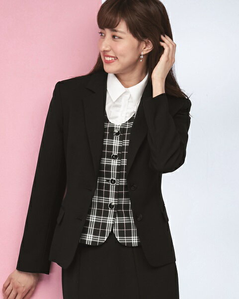 アンジョア ジャケット 81415 5号-15号 オフィス 事務服 制服 en joie オフィスフル