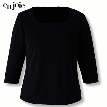 アンジョア カットソー 七分袖 01080 事務服 制服 オフィス en joie