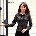 アンジョア オーバーブラウス 長袖 リボン付き レディース 21005 事務服 制服 オフィス en joie オフィスフル