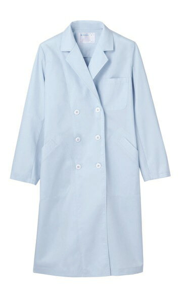 ドクターコート 51-013 レディース ダブル 長袖 制菌 防汚 医療 白衣 診察衣 メディカル 住商モンブラン
