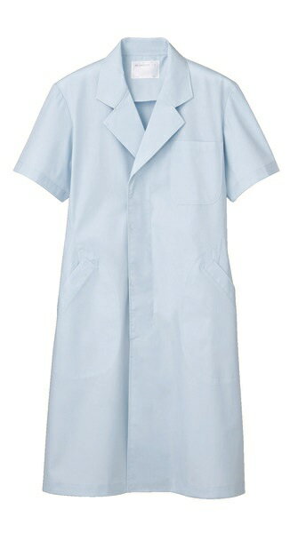 ドクターコート 51-604 メンズ シングル 半袖 制菌 防汚 医療 白衣 診察衣 メディカル 住商モンブラン