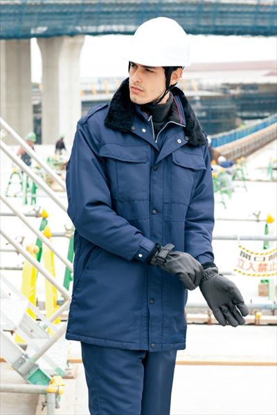 作業服 防寒コート(セミロング) AITOZ アイトス AZ-8465 S〜LL 防寒着 防寒服 作業着