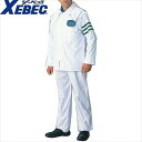 楽天UNIFORM　JAPAN作業服 ジーベック XEBEC 18450 雨衣 レインストーリー警備用レインスーツ 白 メンズ 男性用 作業着 警備服 レインウエア カッパ