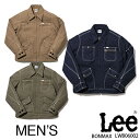 楽天ユニリンク楽天市場店【Lee×ボンマックス】LWB06002 メンズジップアップジャケット 男性用 Lee リー おしゃれ 人気 作業服 長袖 デニムジャケット