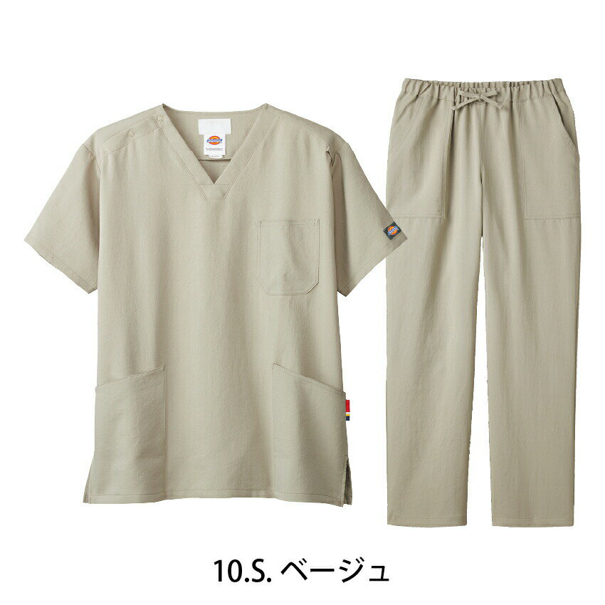 一足先に10％OFF ディッキーズ Dickies スクラブ 上下セット 白衣 パンツ フォーク 7072SC 5024SC 半袖 大きいサイズ メンズ レディース ユニフォーム 男性 女性 医療 病院 歯医者 整体 クリニック 医師 看護師 介護 ドクター ナース 手術着 制服